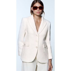 ZARA ~Textured Weave Blazer (NWT)